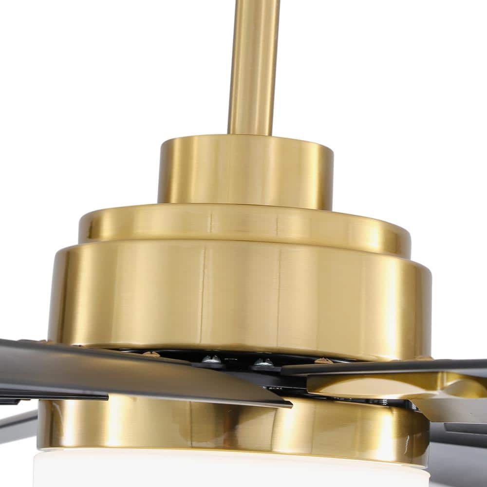 Vincent 72'' Black and Gold Aluminum Ceiling Fan with Remote