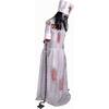 63 in. Life-Size Animatronic Convulsing Nurse by Tekky Halloween Decoration with Motion-Activated Sounds