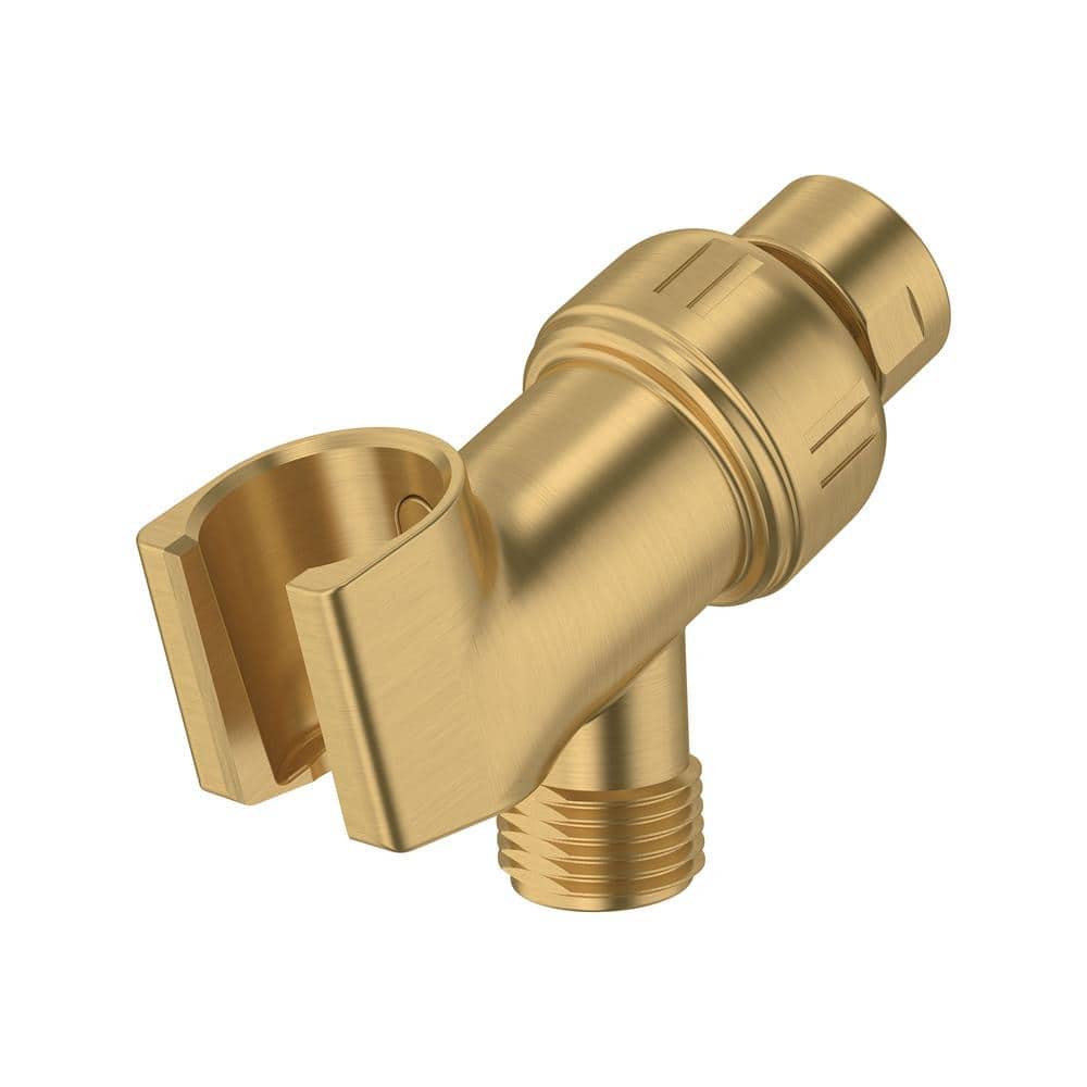 Brushed Gold Universal Shower Arm with Ball Joint