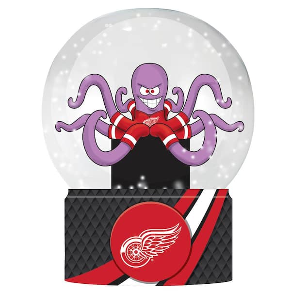 Evergreen Enterprises Detroit Red Wings 5 in. Multicolor Glass Tabletop Snow Globe