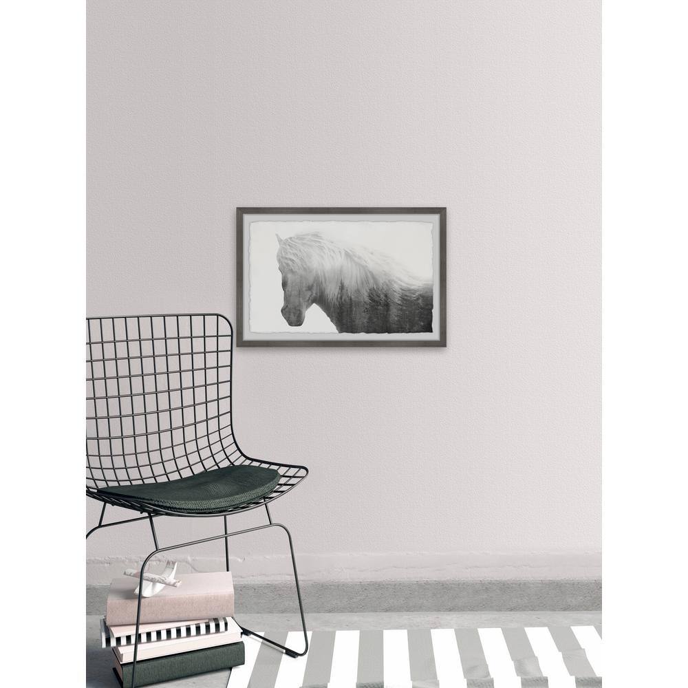 Majestic Horse with Forest Silhouette Framed Wall Art