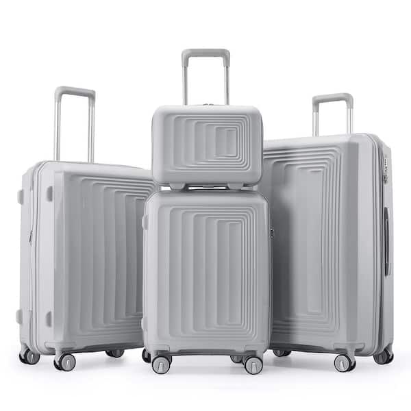 Nivencai 4-Piece Luggage Set (14/20/24/28), Hard Shell Lightweight TSA Lock Carry on Expandable Suitcase with Spinner Wheels