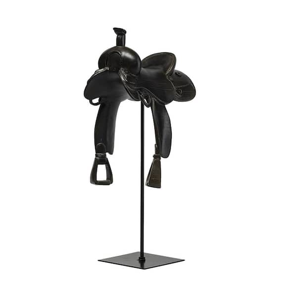 Mercana Colt I 9 in. L x 8 in. W Black Equestrian-Inspired Western Horse Saddle