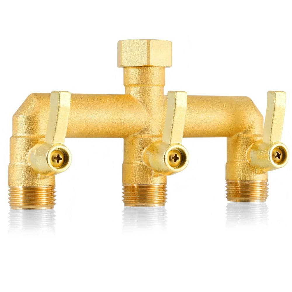 3 Way High Flow Outdoor Faucet Splitter, Heavy Duty Hose Splitter for Garden Hose price history on PriceWatchPro