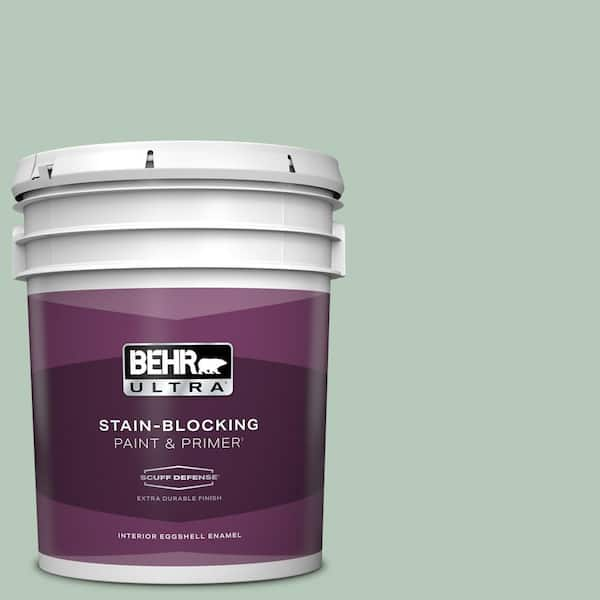 BEHR ULTRA 5 gal. #S410-3 Ponds Edge Extra Durable Eggshell Enamel Interior Paint & Primer