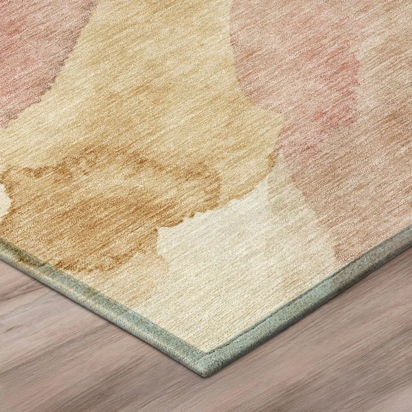 Chantille Machine Washable Indoor/Outdoor Abstract ACN2949 Blush 5 ft. x 7 ft. 6 in. Area Rug