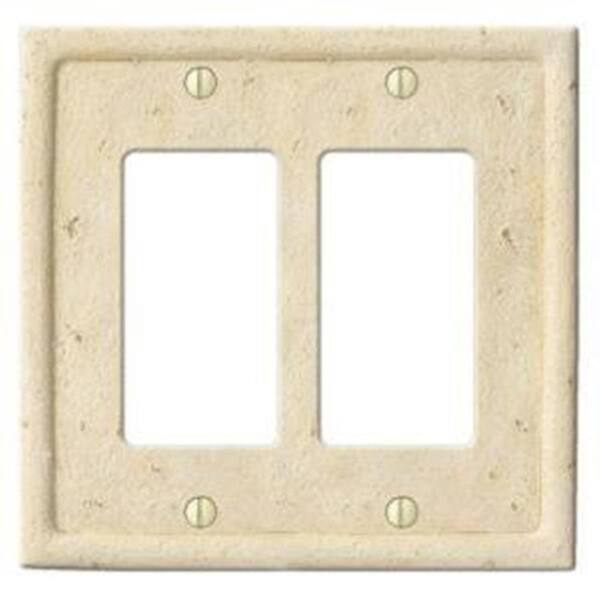 Creative Accents White 2-Gang Wall Plate