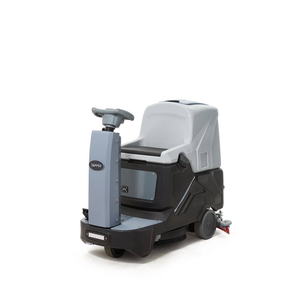 Commercial Cordless Ride-On Hard Floor Cleaner Machine in Gray with 22 in. 