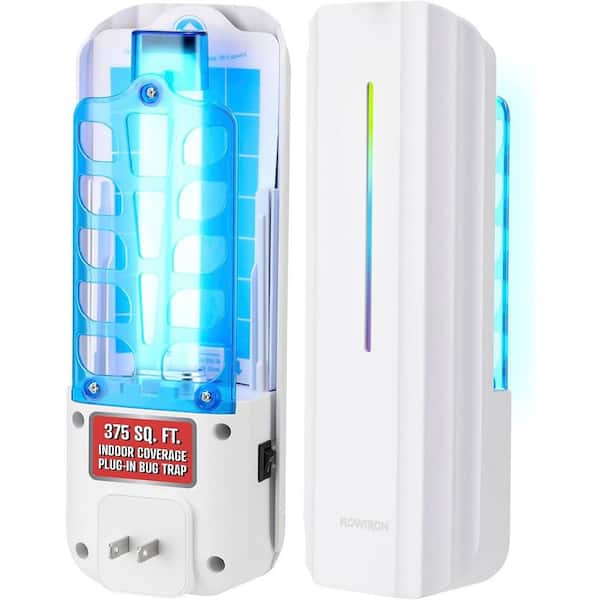 Indoor Fly Trap, 9-Watt UV Light, Silent Mosquito and Gnat Trap and Zapper, 375 sq. ft. - White