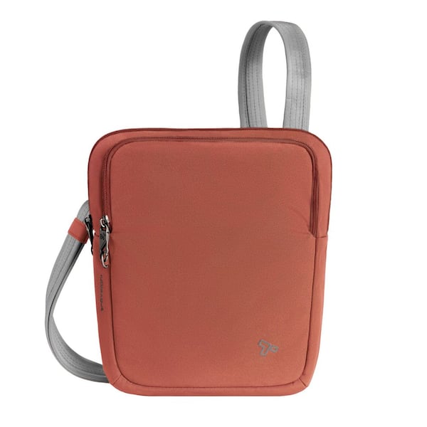 Anti-Theft Terracotta The Voyages Slim Crossbody Tote Bag