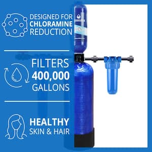 Rhino Series 4-Stage 400,000 Gal. Whole House Chloramine Water Dispenser Filtration System with 20 in. Pre-Filter