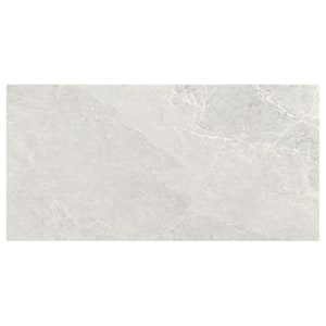 LithoTech Chalk White 23.62 in. x 47.24 in. Matte Porcelain Floor and Wall Tile (15.49 sq. ft./Case)