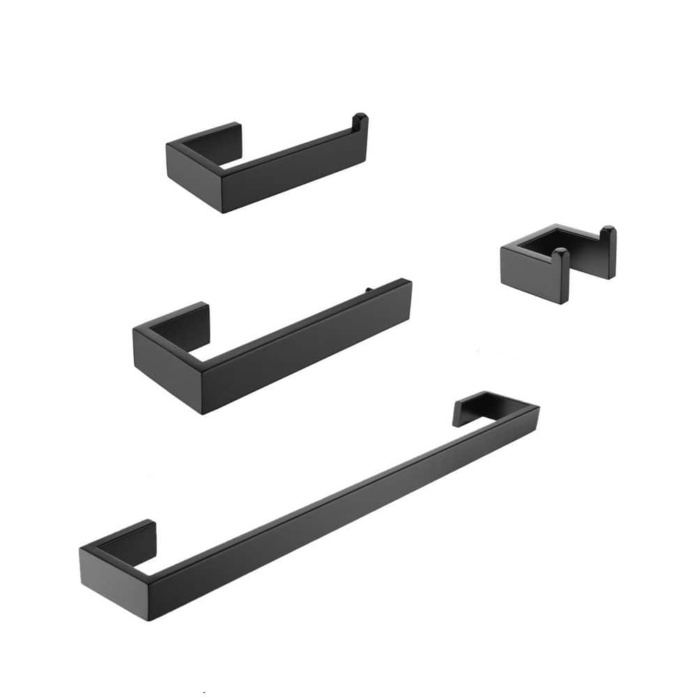 4-Pieces Bathroom Hardware Set in Black price history on PriceWatchPro