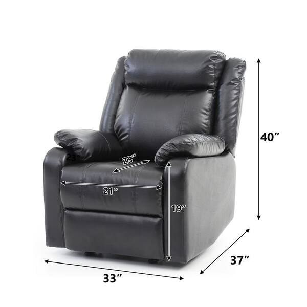 Dorel living padded dual massage online recliner