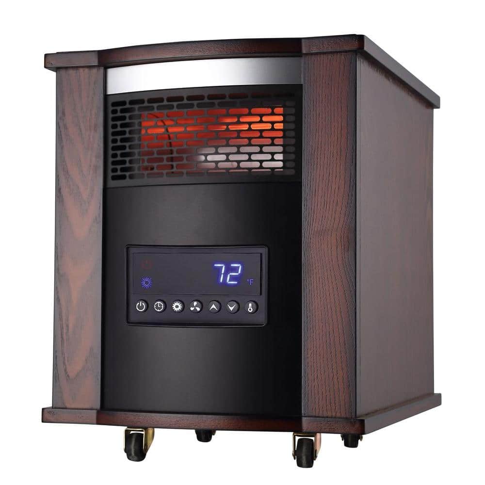 Remote Control Homegear 1500W Infrared Electric Portable Space Heater Black