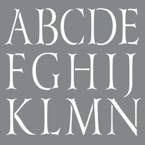 DecoArt Americana Decor 10 in. x 10 in. Classic Alphabet Stencil