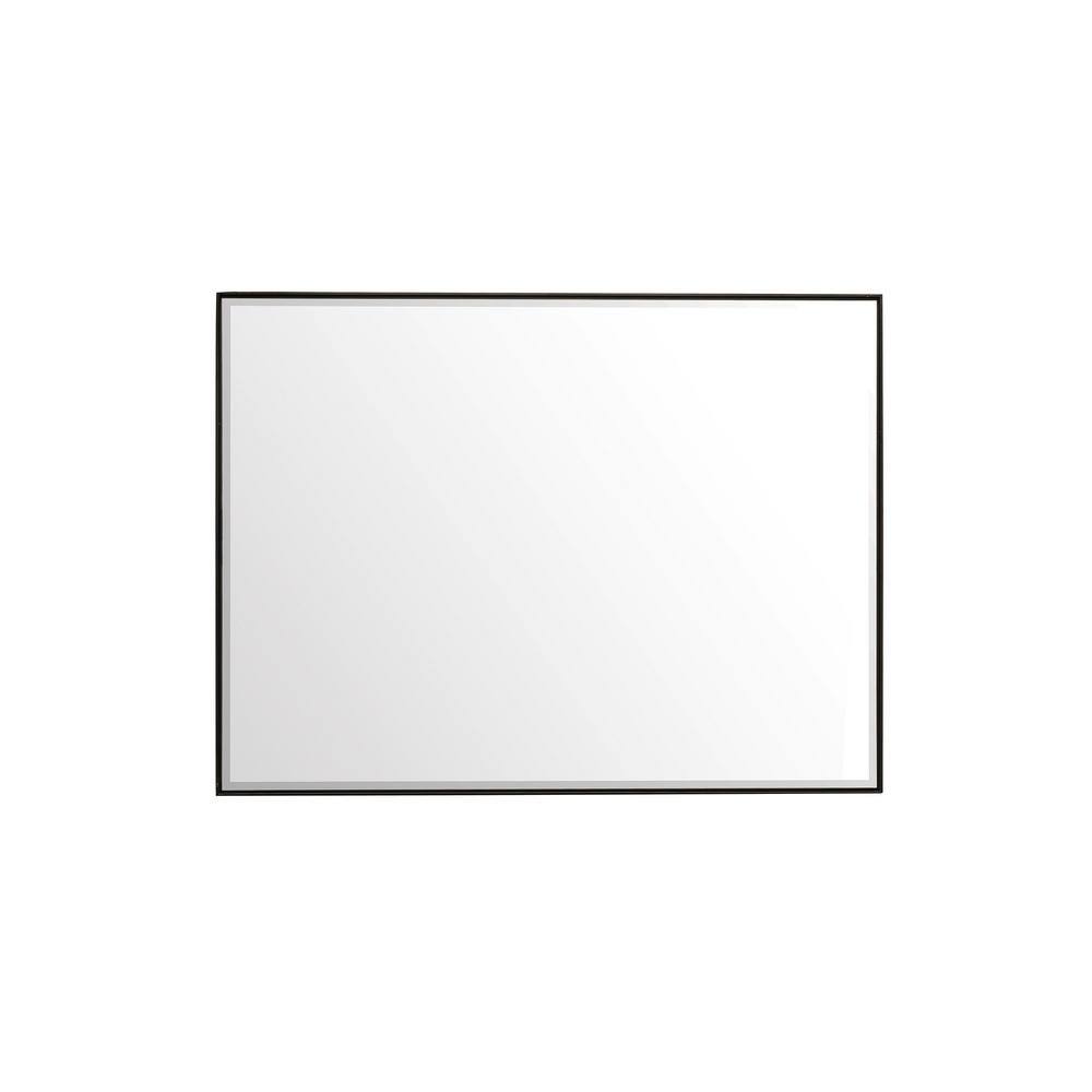 Rohe 40" x 30" Champagne Brass Rectangular Vanity Mirror