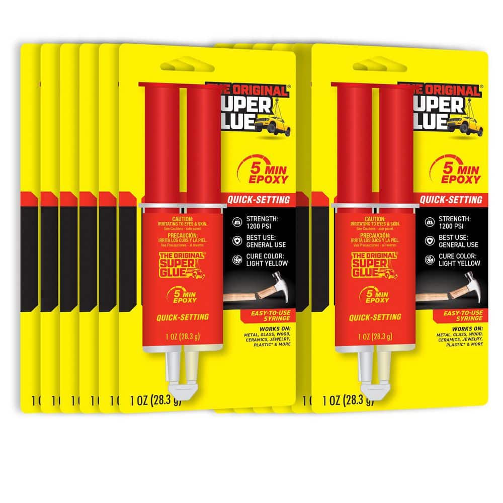 Super Glue 1 oz. Quick Setting Epoxy (12-Pack) SY-QS - The Home Depot