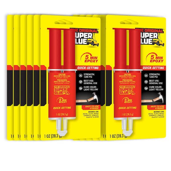 Super Glue 1 oz. Quick Setting Epoxy (12-Pack) SY-QS - The Home Depot