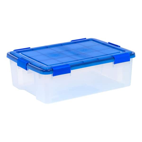 40 Qt./10 Gal. WeatherPro Clear Plastic Storage Tote (Set of 3)