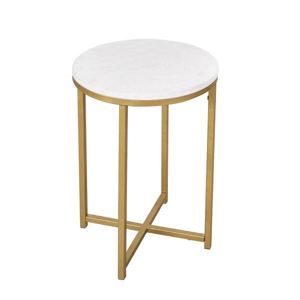 Gold round end table Clearance