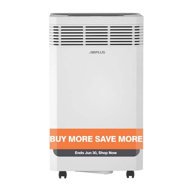 Edendirect 125 pt. 6,000 sq. ft. Commercial Dehumidifier in White, with Pump, Drain Hose, with Auto-Defrost, Cloth Dry, 3-Fan Speed
