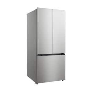 29.88 in. 17.7 cu. ft. Countertop Depth Side-by-Side French Door Refrigerator in Stainless Steel Look