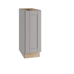 Washington Veiled Gray Plywood Shaker Assembled Base Kitchen Cabinet FH Soft Close Right 9 in W x 24 in D x 34.5 in H