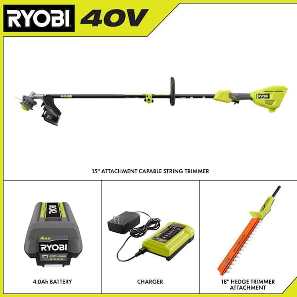 RYOBI 40V 15 in. Expand-It Cordless Battery Attachment