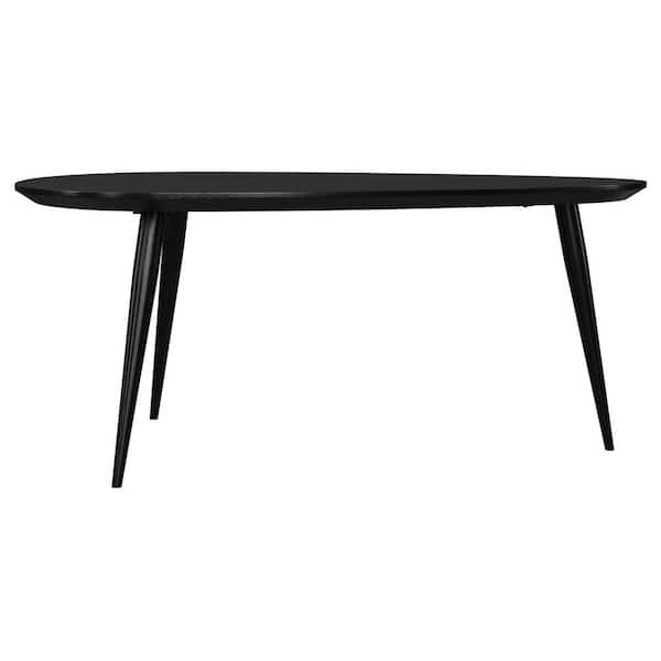 Coaster Odessa 39 in. Black Triangle Wood Coffee Table 707918