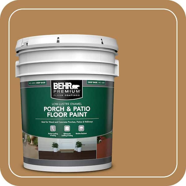 5 gal. #S290-6 Golden Rice Low-Lustre Enamel Interior/Exterior Porch and Patio Floor Paint