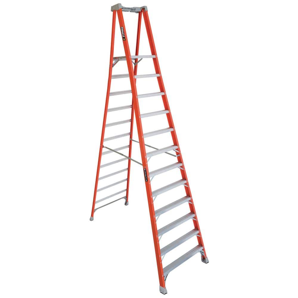 Louisville Ladder 12 ft. Fiberglass Cross Step Ladder with 300 lbs. Load  Capacity Type IA Duty Rating FXS1512 - The Home Depot