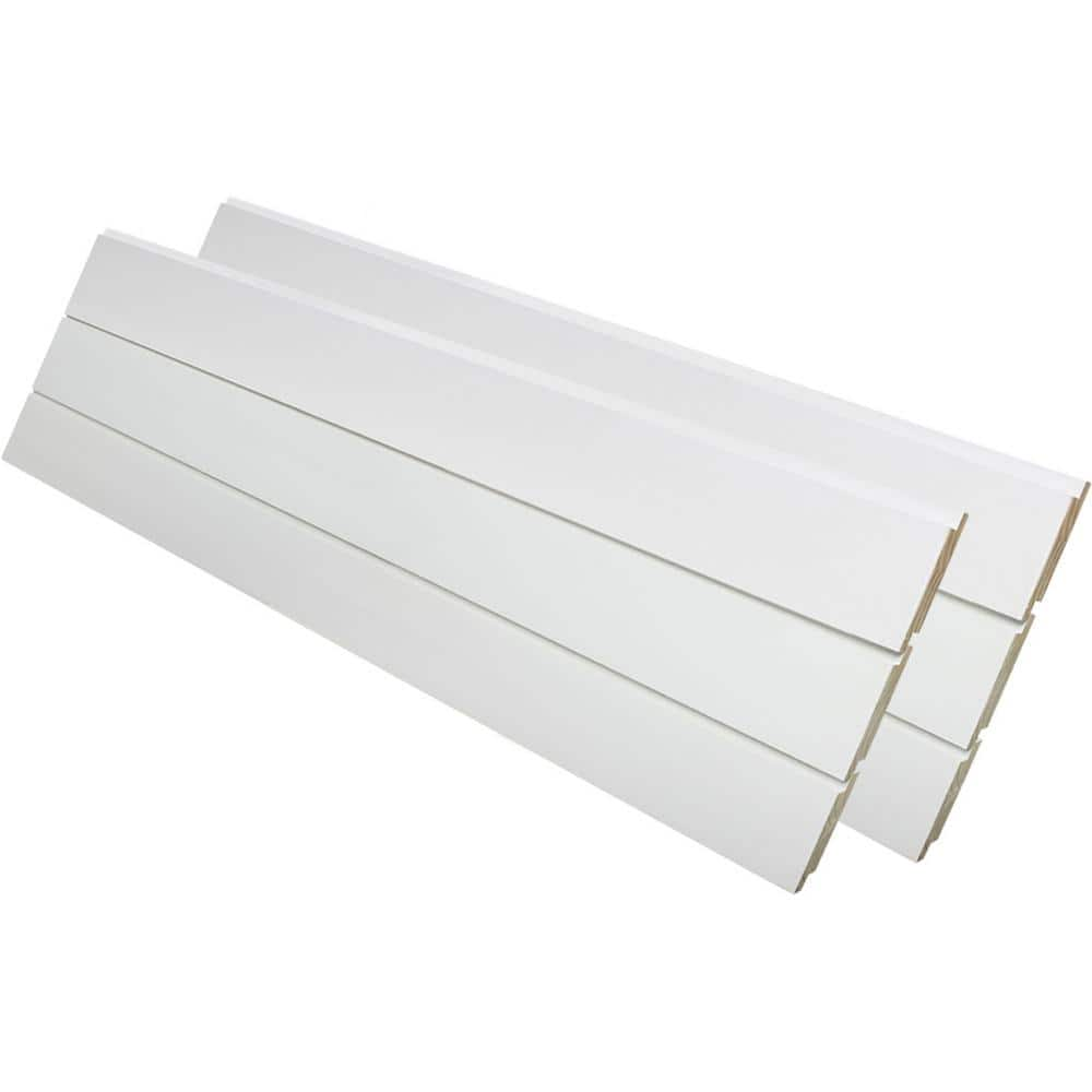 Nickel Gap White Shiplap Boards 9/16 in. x 7 ft.