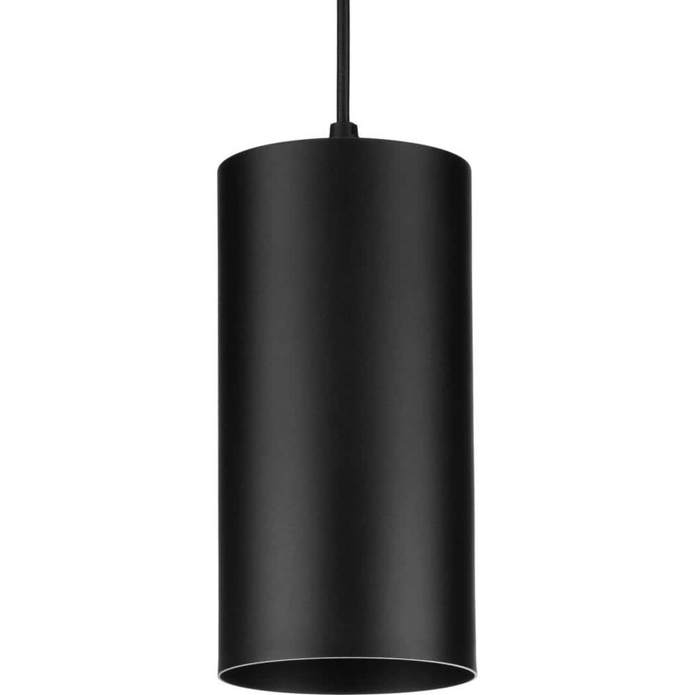 Cylinder Collection 6 in. 1-Light Black Modern Outdoor Pendant Hanging Light price history on PriceWatchPro