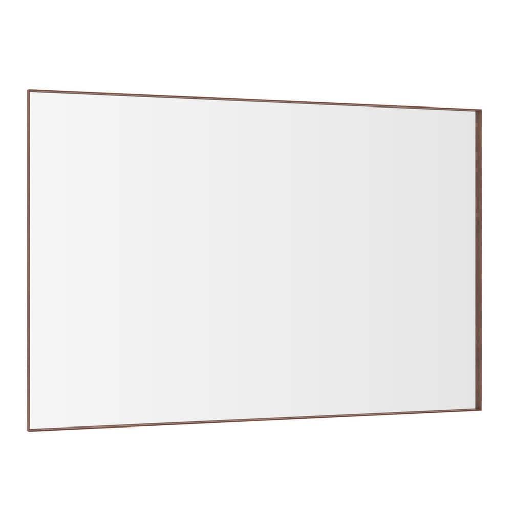72.00 in. W x 48.00 in. H Rectangular Aluminium Frame Vertical/Horizontal Wall Bathroom Mirror in Yellow Coral price history on PriceWatchPro
