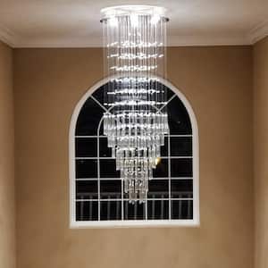 Albany 7-Light Clear Statement Empire Chandelier with Crystal Accents