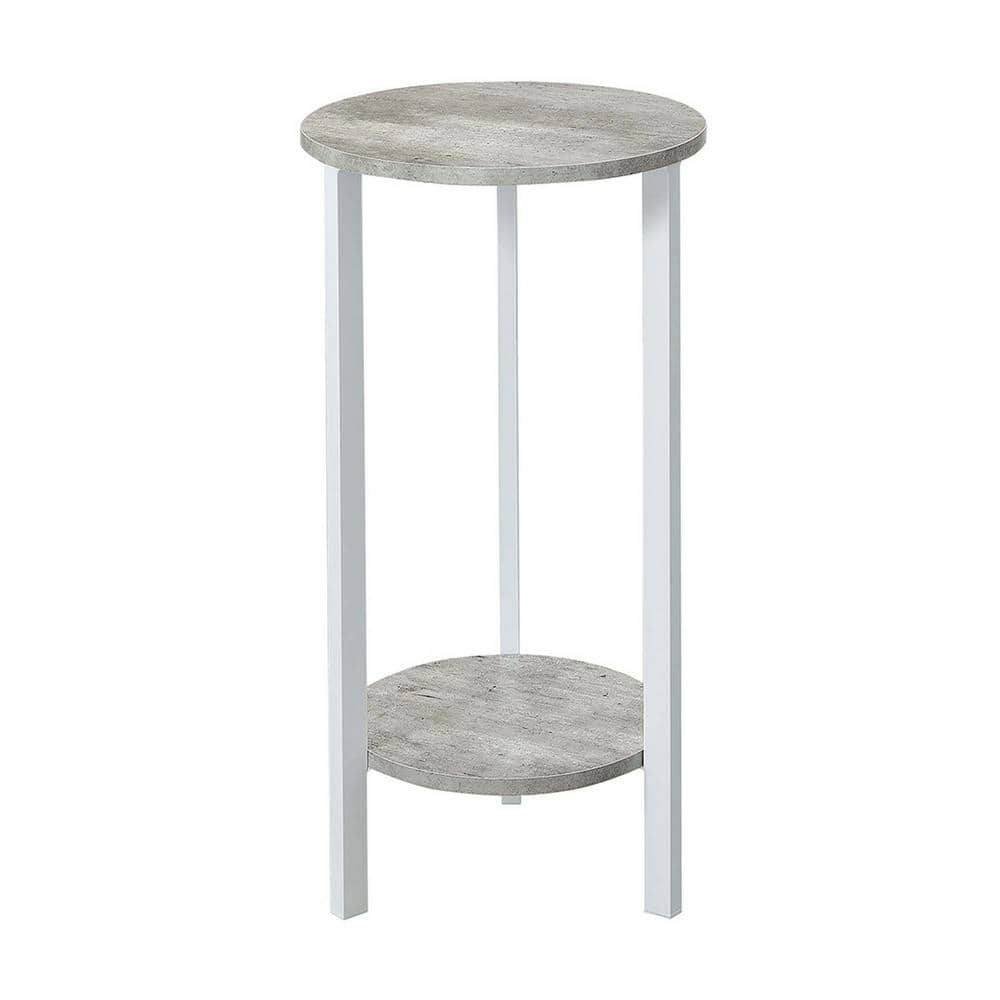 Convenience Concepts Graystone 31 inch 2 Tier Plant Stand  Faux Birch/White