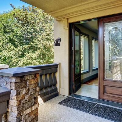 9 in. Weathered Pewter Outdoor LED Wall Lantern Sconce with Open Bottom