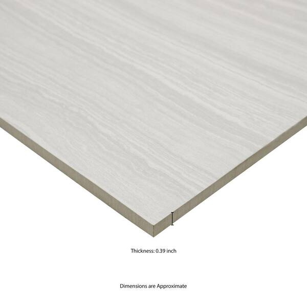 ムサシ&TRINITY MSI Trinity Ivory 12 in. x 24 in. Matte Porcelain Stone Look