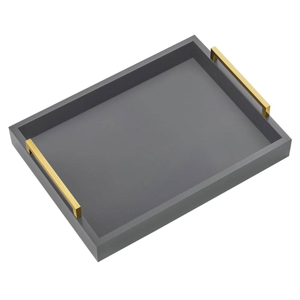 16 x 12 x 3 in Serving Tray Raised Edge Handles Gray 1-Piece price history on PriceWatchPro