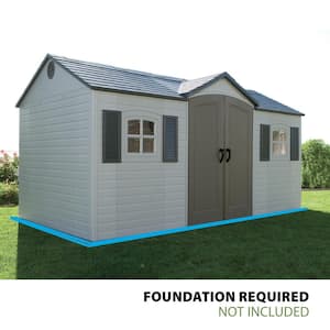 15 ft. x 8 ft. Resin Outdoor Garden Shed