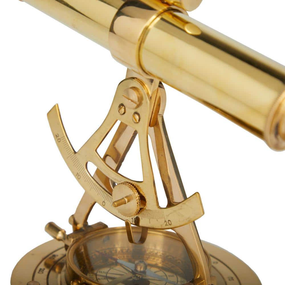 Brass and Copper Nautical Telescope Accent Decor
