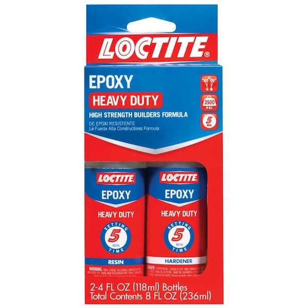Loctite Heavy Duty 5 Minute Epoxy 8 oz. Translucent Yellow Bottle (6 pack)