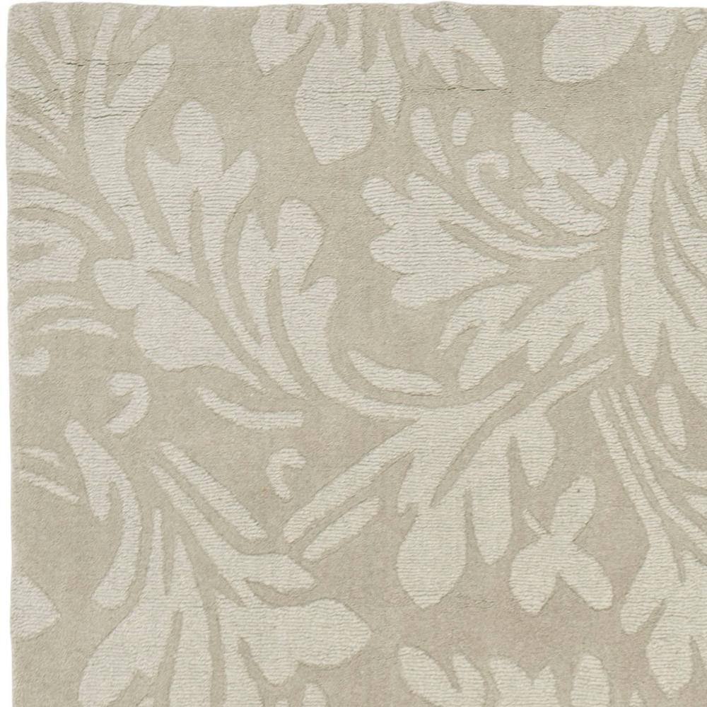 Sage Elegance Hand-Loomed Wool 4' x 6' Tufted Area Rug