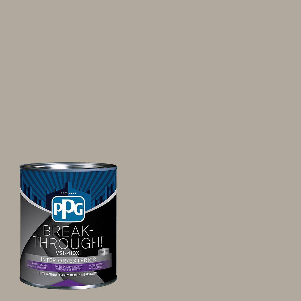 BreakThrough! 1 qt. PPG10254 Sharkskin Satin Interior/Exterior Paint