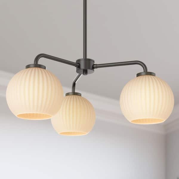 5.5 in. White Frosted Glass Globe Shade with 1 in. Lip Fitter for Pendant, Chanderlier, Wall Light, Vanity Light