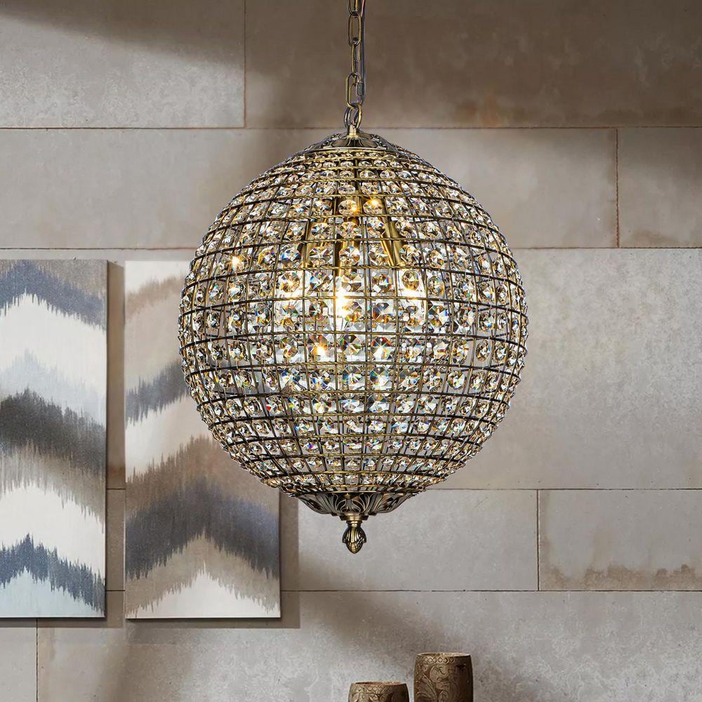 クリスタルゴールド3灯テ一ブルシャンデリア ALOA DECOR 3-Light 16