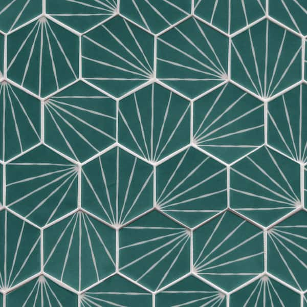 Charcoal Art Deco Mosaic Wallpaper - Buy Online