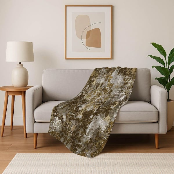 Premium Machine Washable ASB936 Brown 50 in. x 70 in. Sherpa Throw Blanket