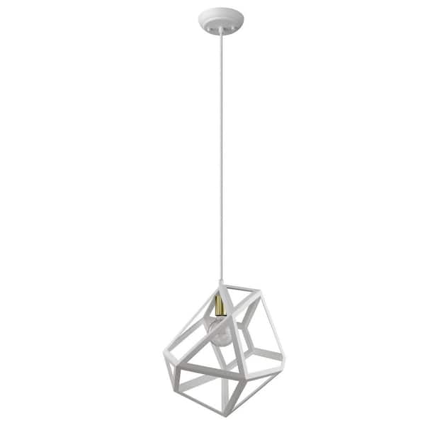 100-Watt 1-Light Metal Pendant Light with Metal, No Bulbs Included